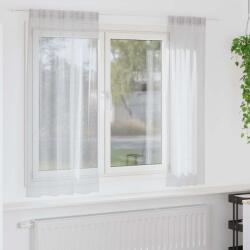 vidaXL Voile Függöny 2 pcs Világosszürke 175 x 140 cm Poliészter (4108023)