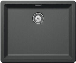 SCHOCK Brooklyn N-100L konyhai mosogatótálca Cristalite Roca 556 x 456 mm, gránit kompozit, sötétszürke-arany, beépíthető (BRON100LROCA)