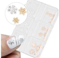  Karácsonyi díszek, csillag, hópehely 5 x 6, 30 db