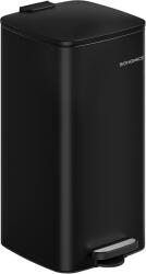 SONGMICS 30L Soft Close Pedálos Szemetes Acél Vázzal Fekete (EUZ-LTB593B02)