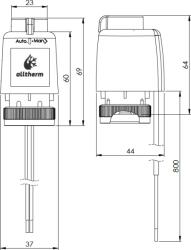  Termoelektromos szelepmozgató Sz230 - 230V-M30x1, 5