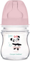 Canpol babies EasyStart anti-kólikás cumisüveg EXOTIC ANIMALS 120ml rózsaszín