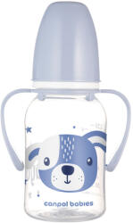 Canpol babies Keskeny nyakú cumisüveg fogantyúval CUTE ANIMALS 120ml kutya