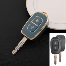  Renault 2 gombos kulcs TPU tok kék arany (TRE042AKE)