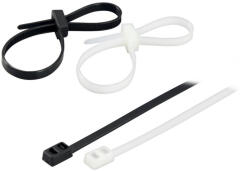 Commel Dupla fejű hurkos kötegelő 4, 8 x 200 mm fekete, 50 db