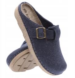 Inblu Férfi papucs, sötétkék, textil, PU talp, Size 46 (IN-MT-12)