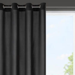  Rita egyszínű dekor függöny Fekete 140x175 cm (418650)
