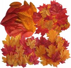  Mű Őszi Levelek, 96db, Ősz Szett, dekoráció, különböző méretek (SZTUCZNE LIŚCIE 96)