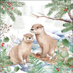 Ambiente Otter papírszalvéta 33x33cm, 20db-os