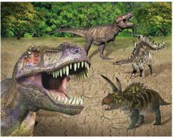  3D mágnes dinók 9x7cm