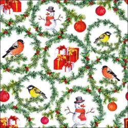 Ambiente Pine branches rings papírszalvéta 33x33cm, 20db-os