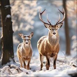 Ambiente Deer in the forest papírszalvéta 33x33cm, 20db-os