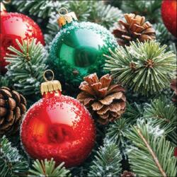 Ambiente Frozen Baubles papírszalvéta 33x33cm, 20db-os