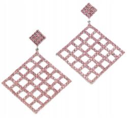 Aldo TAYNY-680 Női Rózsaszín Fülbevaló, fém, négyzet, kristály (TAYNY-680)