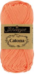 Scheepjes Catona 410 Rich Coral - korall színű pamut fonal - 50gramm
