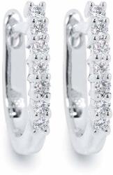 White & Black Huggy gyémánt fülbevaló - fehérarany - 0, 14 karát (AU14160)