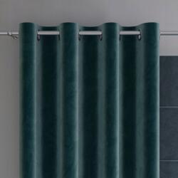 Markizeta Velvi kész függöny, velúr, karikás, 140x260 cm, türkiz petrol színű (VELVI0/ZGP/008/140260/1)