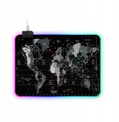 DSJ Gamer egérpad, RGB LED, 35×25cm, vízálló, csúszásgátló (DSJ RGB 35X25)