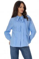 RohBoutique Camasa casual in dungi cu fundita albastra Aimelia BR2944