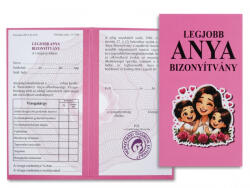  Legjobb Anya - Díjazott Bizonyítvány (CQ06550)