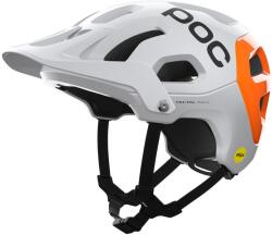 POC Tectal Race MIPS NFC Kerékpáros Sisak - white/fluorescent orange - S