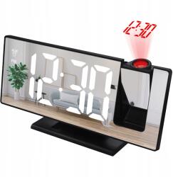 Izoxis LED digitális óra, projektor, ébresztő, hőmérő, tükör, 4in1 (19576)