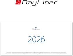 Dayliner Club, fehér lapos, asztali naptár, Tömb