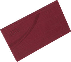 Realsystem Fashion, fekvő zsebnaptár, Bordó