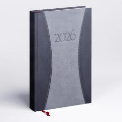 Realsystem Prémium A, B6 heti beosztású zsebnaptár, Szürke