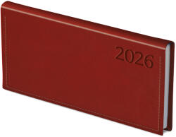 TopTimer Traditional, fekvő zsebnaptár, Bordó