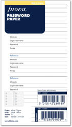 FILOFAX Jelszó lista Personal Fehér