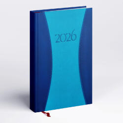 Realsystem Prémium A, B6 heti beosztású zsebnaptár, Kék