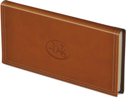 TopTimer Ace, fekvő zsebnaptár, Barna