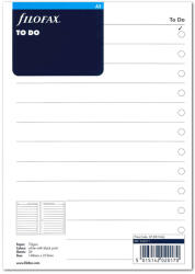 FILOFAX Tennivalók lista A5 Fehér
