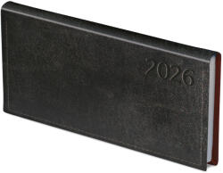 TopTimer Traditional, fekvő zsebnaptár, Fekete