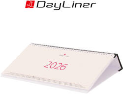 Dayliner Kódex, krém (Chamois) lapos, fekvő asztali naptár, Fekete