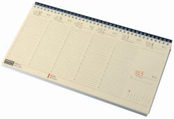 Realsystem Fekvő, chamois lapos asztali naptár RS7932, Fekete