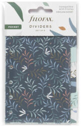 FILOFAX Elválasztó lapok Bianco 6 regiszter Pocket Botanical