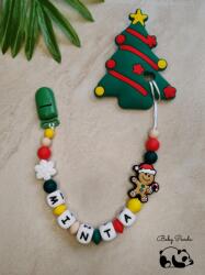 Baby Panda Névre szóló rágcsalánc - Karácsonyfa