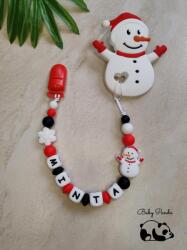 Baby Panda Névre szóló rágcsalánc - Hóember