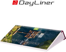 Dayliner Magyarország, képes fekvő asztali naptár DL, Bordó