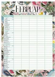 LizzyCard Falinaptár spirálozott LIZZY CARD B/4 álló Anyu tervezője Scrapbook Style 2026