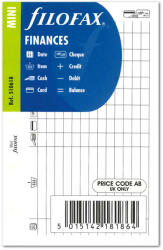 FILOFAX Pénzügyi tervező Mini Fehér