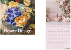 TopTimer Flower Design, képes lemeznaptár 2026