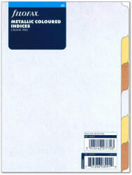 FILOFAX Elválasztó lapok Bianco 6 regiszter A5 Metallic