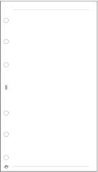 TopTimer Üres jegyzetlap - L325, Fehér