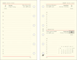 TopTimer 2026 évi napi beosztású kalendárium csomag - S312, Krém (Chamois)