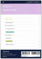FILOFAX Clipbook Tennivalók lista csekklista A5