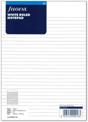 FILOFAX Jegyzettömb Vonalas Lyukasztott A5 Fehér
