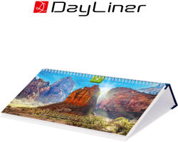 Dayliner Természet világa, képes fekvő asztali naptár DL, Kék